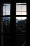 Twierdza w Gjirokastёr o świcie z naszego okna