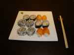 Maki, uramaki i nigri sushi