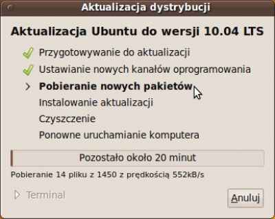 Aktualizacja Ubuntu