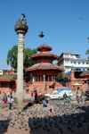 King Pratap Malla's column, Kathmandu (Nepal)