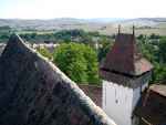 Widok z murów Viscri (Rumunia)